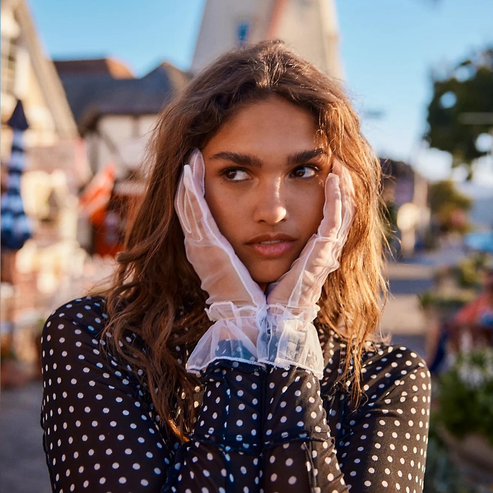 Free People Take Me To Tea Gloves